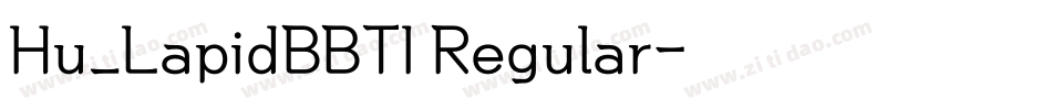Hu_LapidBBTI Regular字体转换